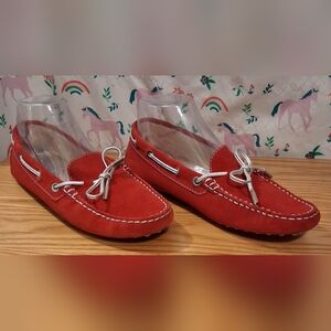 NWOT Tod's Gommino Red Suede Causal Everyday Slip-On Loafer Shoe SZ 8.5 39EU